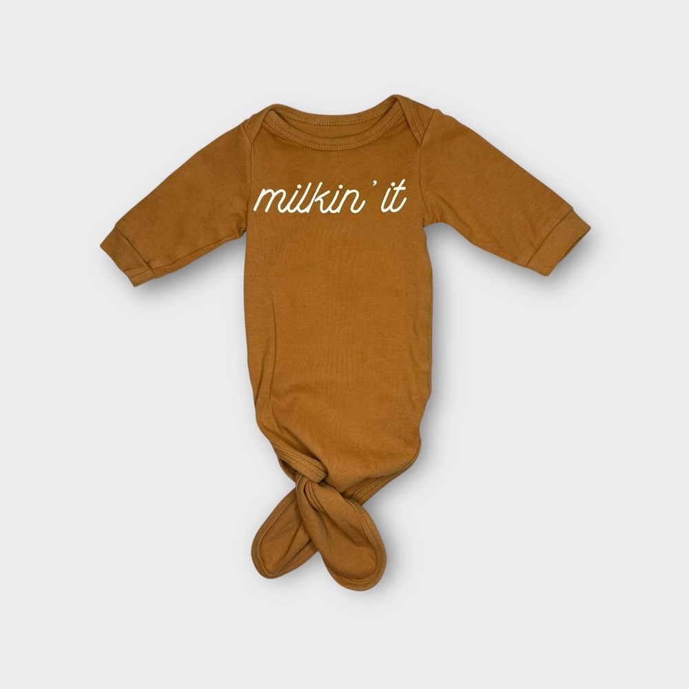 Bitsy Brand Milkin It Light Brown Nightgown